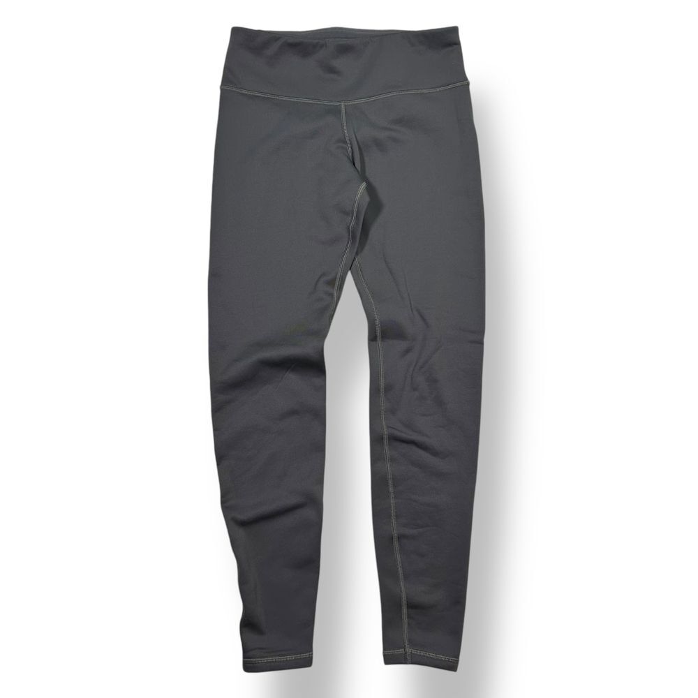 EUC Athleta Polartech Thermal Athletic Leggings with Pockets Womens XS Gray